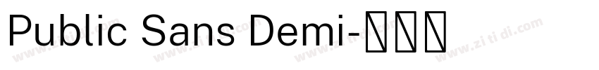 Public Sans Demi字体转换 Public Sans Demi字体转换